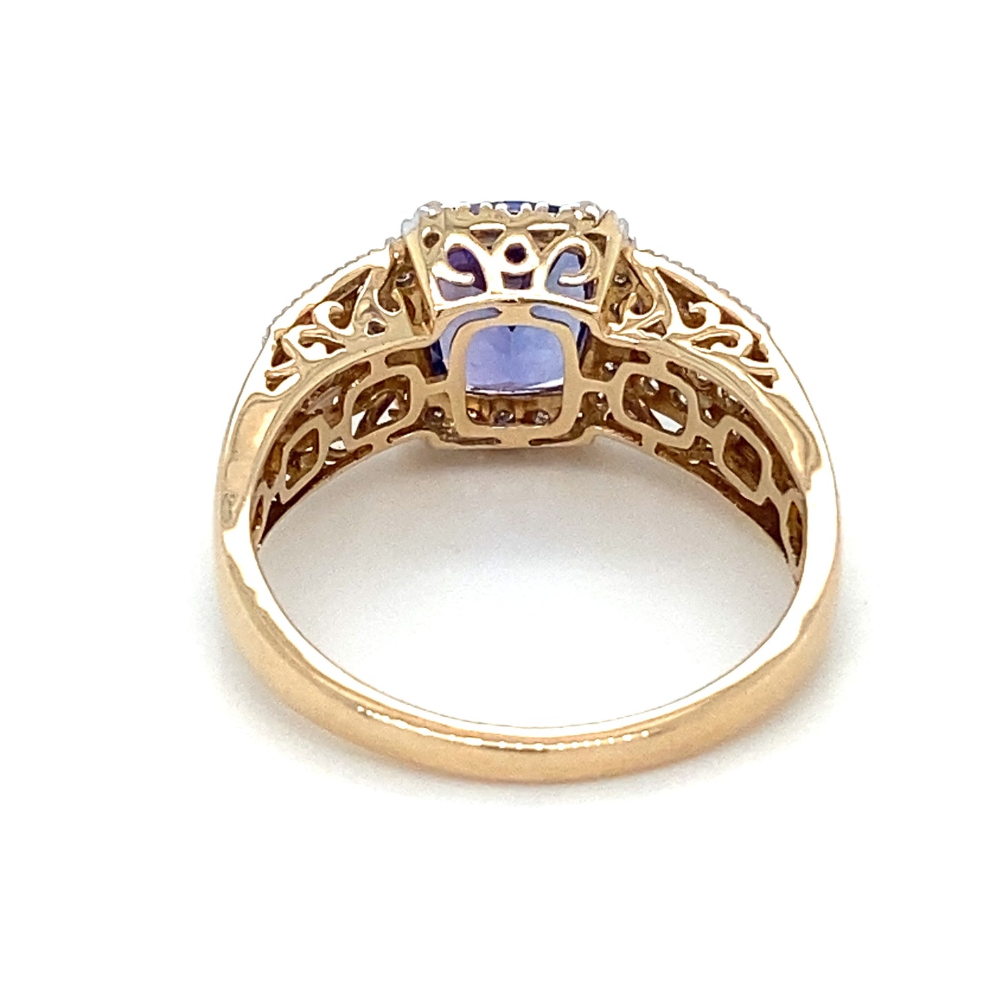 Edelstein Ring Goldring RG.60 Diamant 14K Gelbgold