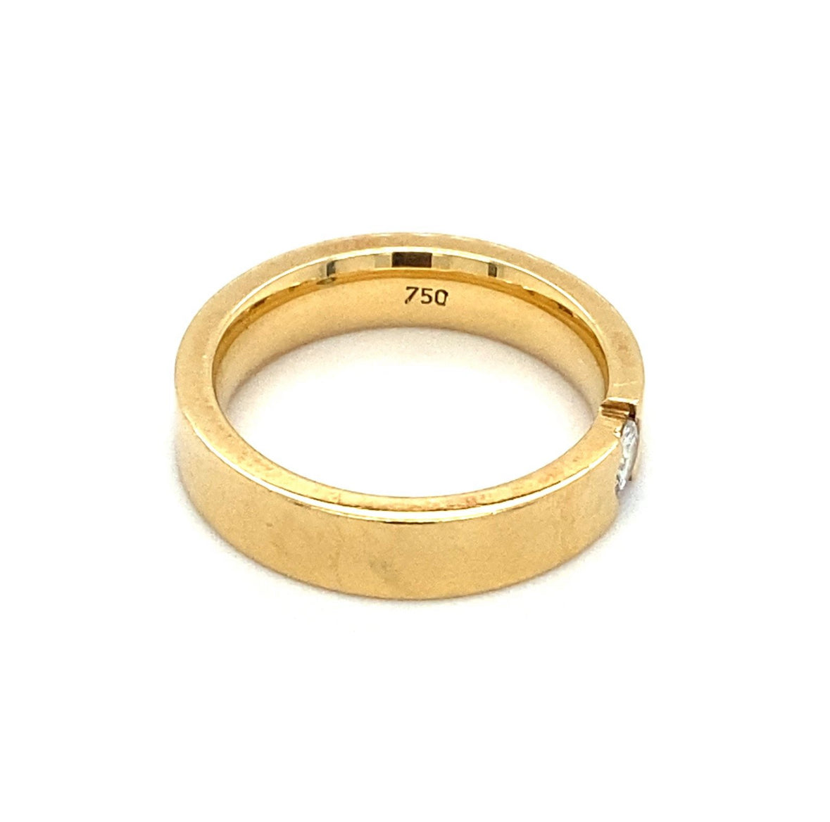 Brillantring Goldring Diamant RG.52 18K Gelbgold