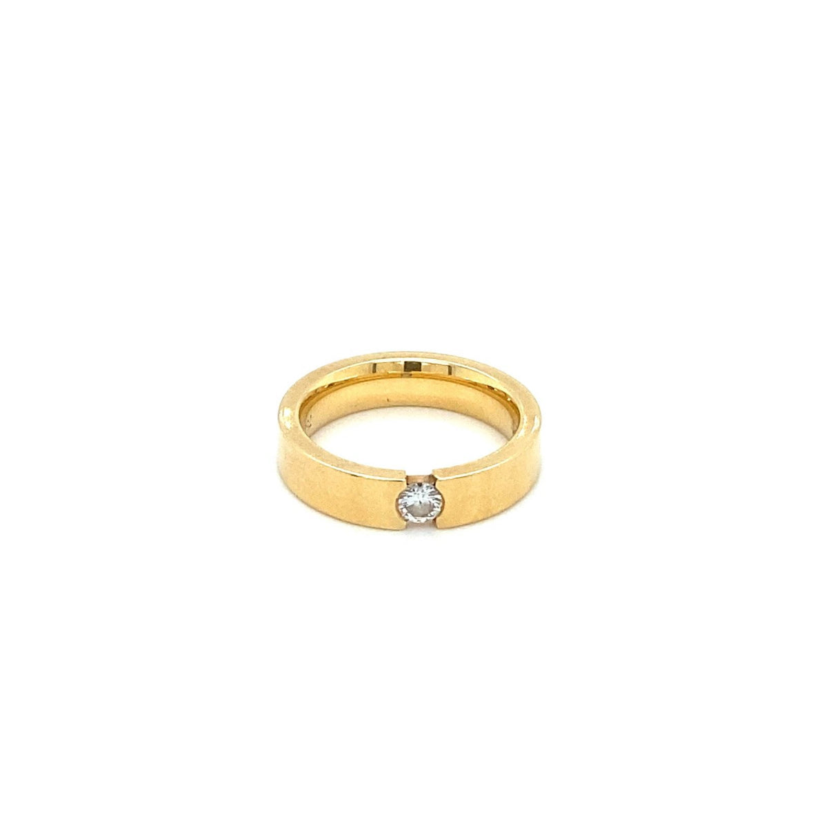 Brillantring Goldring Diamant RG.52 18K Gelbgold