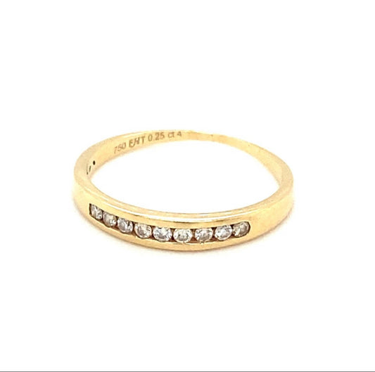 Goldring RG.60 18K Gelbgold Diamantbesatz