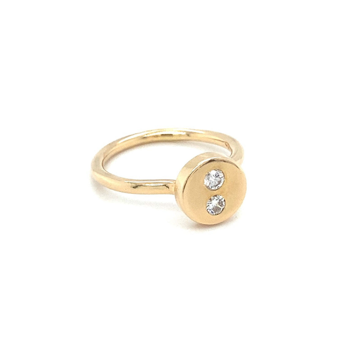 Brillantring Goldring RG.55 14K Gelbgold