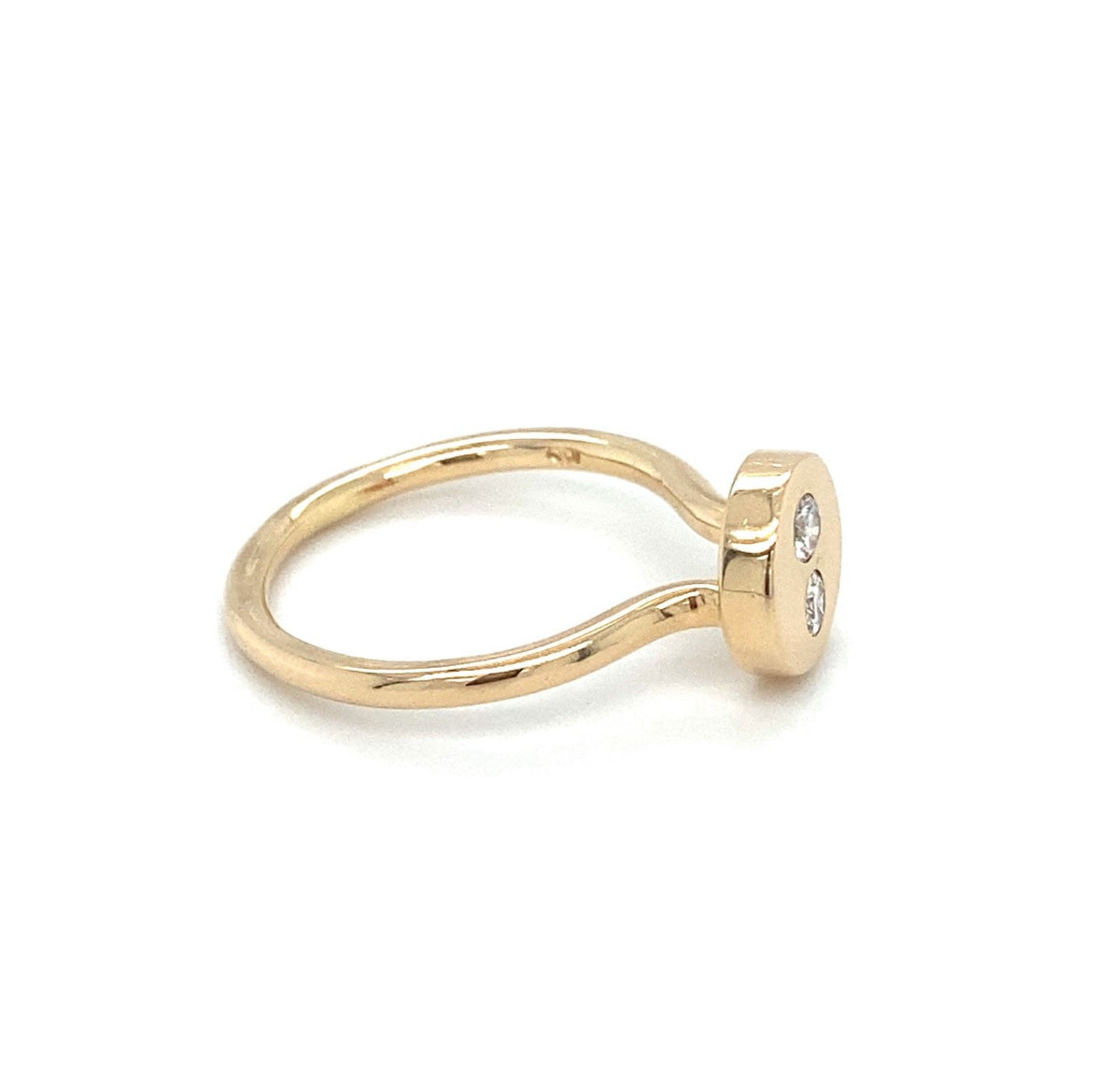 Brillantring Goldring RG.55 14K Gelbgold