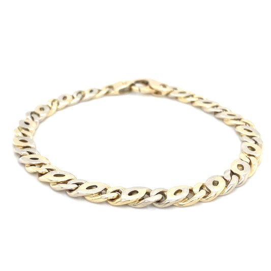 Figaro Armband 14K 19cm x 5mm Gelbgold