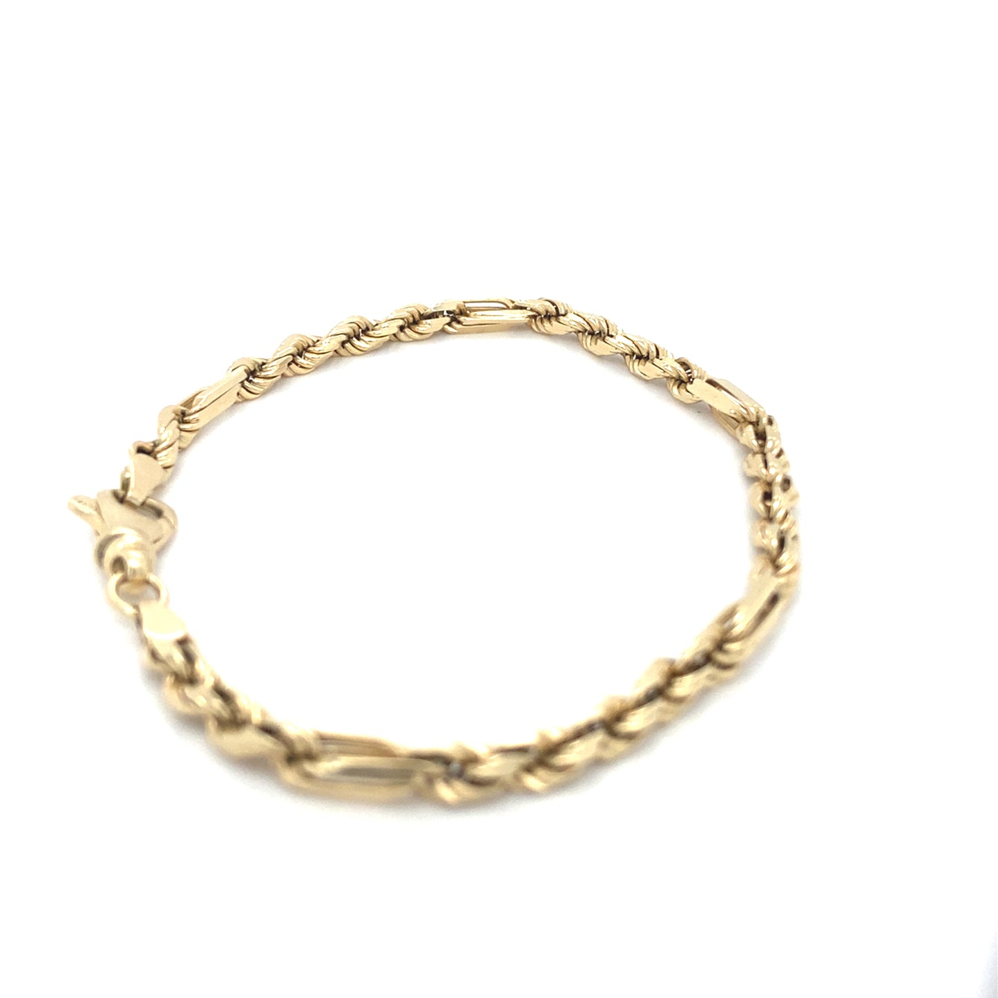 Kordel Armband 14K 21cm x 4mm Gelbgold